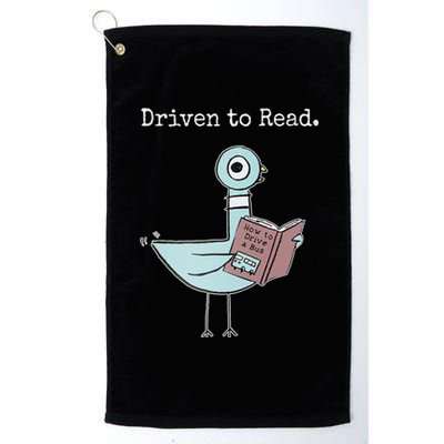 Driven To Read Pigeon Book Platinum Collection Golf Towel