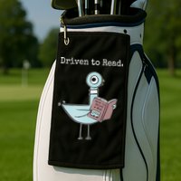 Driven To Read Pigeon Book Golf Towel