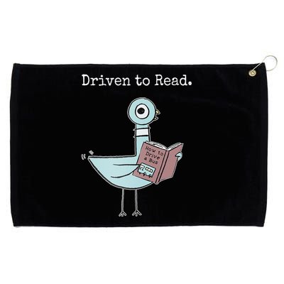 Driven To Read Pigeon Book Grommeted Golf Towel