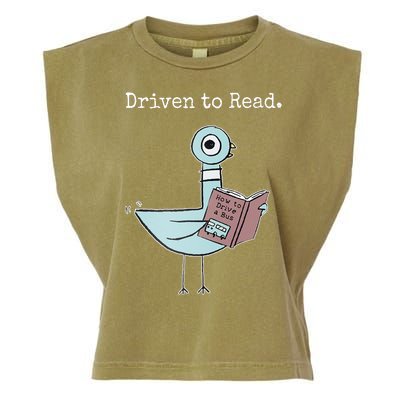 Driven To Read Pigeon Book Garment-Dyed Women's Muscle Tee