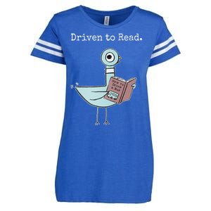 Driven To Read Pigeon Book Enza Ladies Jersey Football T-Shirt