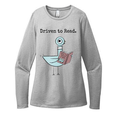 Driven To Read Pigeon Book Womens CVC Long Sleeve Shirt