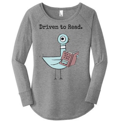 Driven To Read Pigeon Book Women's Perfect Tri Tunic Long Sleeve Shirt