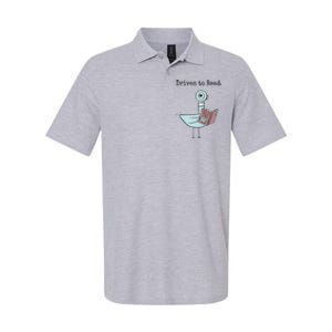 Driven To Read Pigeon Book Softstyle Adult Sport Polo