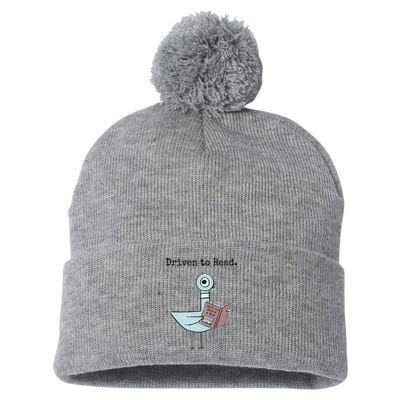 Driven To Read Pigeon Book Pom Pom 12in Knit Beanie