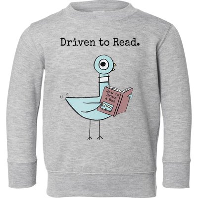 Driven To Read Pigeon Book Toddler Sweatshirt