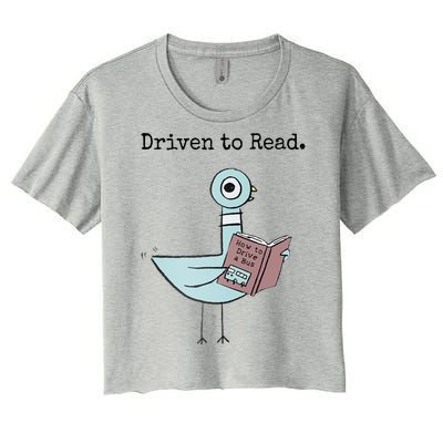 Driven To Read Pigeon Book Women's Crop Top Tee