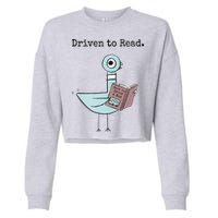 Driven To Read Pigeon Book Cropped Pullover Crew