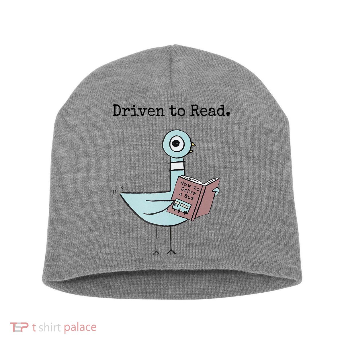Driven To Read Pigeon Book Short Acrylic Beanie