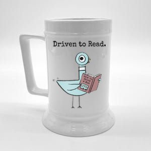 Driven To Read Pigeon Book Beer Stein