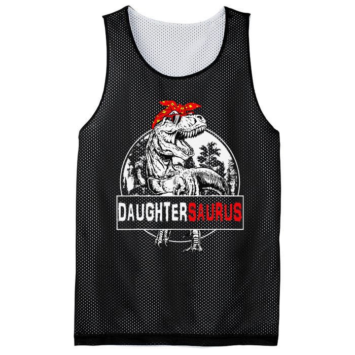 Daughtersaurus T Rex Dinosaur DaughterSaurus Family Matching Mesh Reversible Basketball Jersey Tank