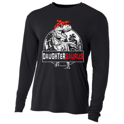 Daughtersaurus T Rex Dinosaur DaughterSaurus Family Matching Cooling Performance Long Sleeve Crew