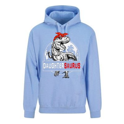 Daughtersaurus T Rex Dinosaur DaughterSaurus Family Matching Unisex Surf Hoodie