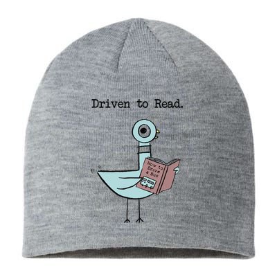 Driven To Read Pigeon Library Reading Books Reader Funny Sustainable Beanie