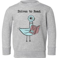 Driven To Read Pigeon Library Reading Books Reader Funny Toddler Sweatshirt
