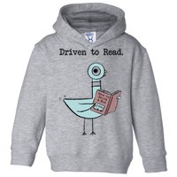 Driven To Read Pigeon Library Reading Books Reader Funny Toddler Hoodie