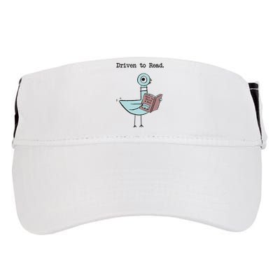 Driven To Read Pigeon Library Reading Books Reader Funny Adult Drive Performance Visor