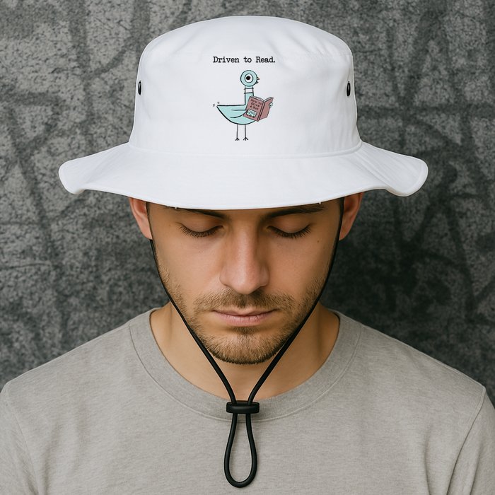 Driven To Read Pigeon Library Reading Books Reader Funny Legacy Cool Fit Booney Bucket Hat