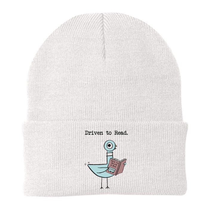 Driven To Read Pigeon Library Reading Books Reader Funny Knit Cap Winter Beanie