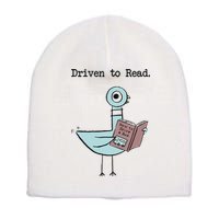 Driven To Read Pigeon Library Reading Books Reader Funny Short Acrylic Beanie