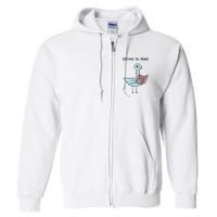 Driven To Read Pigeon Library Reading Books Reader Funny Full Zip Hoodie