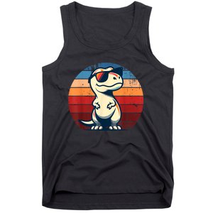 Dinosaur Trex Retro Novelty Funny Dinosaur Tank Top