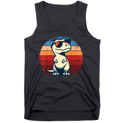 Dinosaur Trex Retro Novelty Funny Dinosaur Tank Top