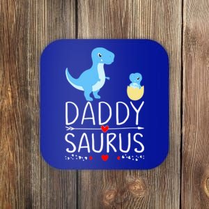 Daddysaurus T Rex Daddy Saurus Newborn Saurus Reveal Gift Coaster