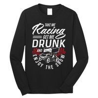 Dirt Track Racing Race Sprint Car Girlfriend Girl Grandma Long Sleeve Shirt