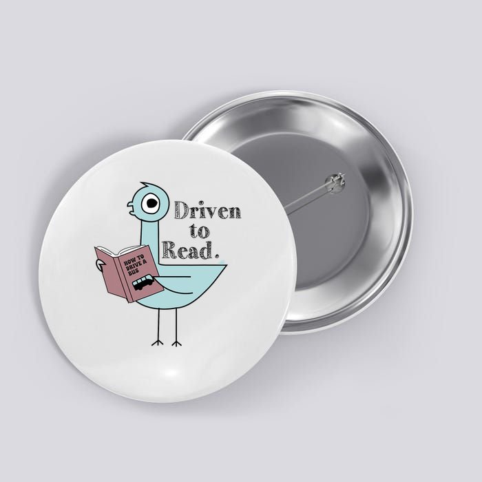 Driven To Read Pigeon Library Reading Books Button
