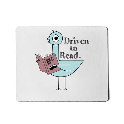 Driven To Read Pigeon Library Reading Books Mousepad