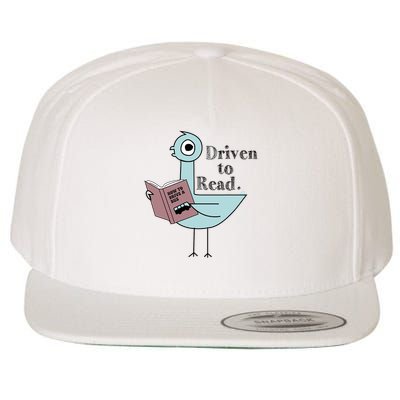 Driven To Read Pigeon Library Reading Books Wool Snapback Cap