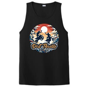 Dirt Thrills Retro Sunset Motocross PosiCharge Competitor Tank