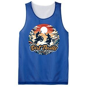 Dirt Thrills Retro Sunset Motocross Mesh Reversible Basketball Jersey Tank