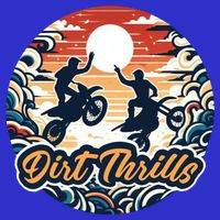 Dirt Thrills Retro Sunset Motocross Baby Bodysuit