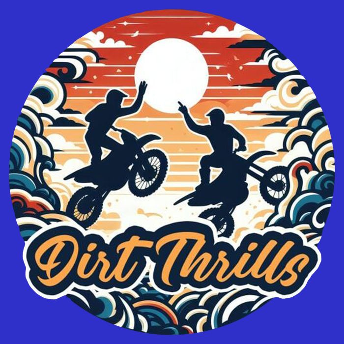 Dirt Thrills Retro Sunset Motocross Baby Bodysuit