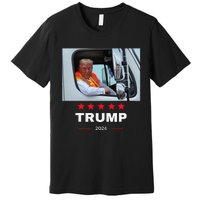 Donald Trump Rides In Garbage Truck Gift Premium T-Shirt