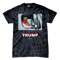 Donald Trump Rides In Garbage Truck Gift Tie-Dye T-Shirt