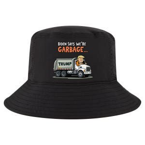 Donald Trump Rides In Garbage Truck Gift Cool Comfort Performance Bucket Hat