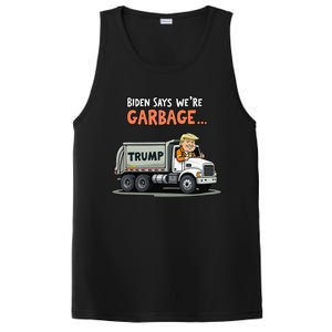 Donald Trump Rides In Garbage Truck Gift PosiCharge Competitor Tank