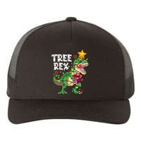 Dinosaur Tree Rex Christmas Pajamas Xmas Funny Gifts Yupoong Adult 5-Panel Trucker Hat