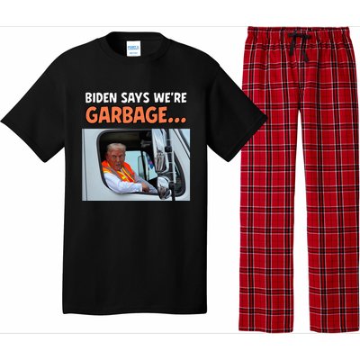 Donald Trump Rides In Garbage Truck Pajama Set