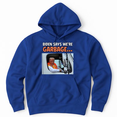 Donald Trump Rides In Garbage Truck Hoodie