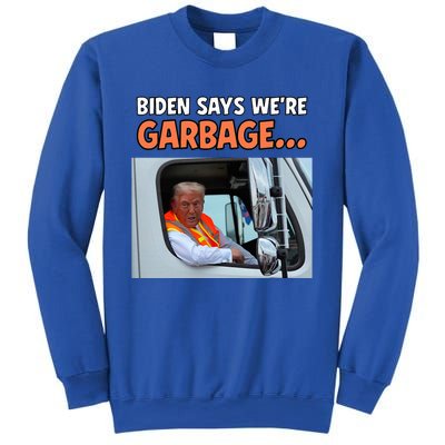 Donald Trump Rides In Garbage Truck Sweatshirt