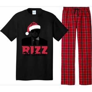 Donald Trump Rizz The Season Funny Christmas Santa Hat Gift Pajama Set