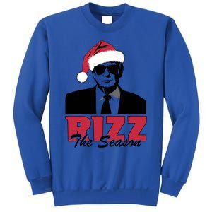 Donald Trump Rizz The Season Funny Christmas Santa Hat Gift Sweatshirt