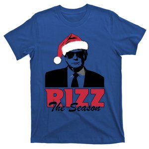 Donald Trump Rizz The Season Funny Christmas Santa Hat Gift T-Shirt