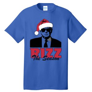 Donald Trump Rizz The Season Funny Christmas Santa Hat Gift Tall T-Shirt