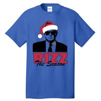 Donald Trump Rizz The Season Funny Christmas Santa Hat Gift Tall T-Shirt