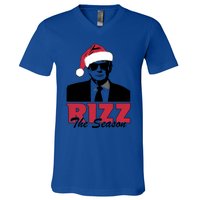 Donald Trump Rizz The Season Funny Christmas Santa Hat Gift V-Neck T-Shirt